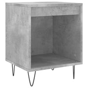 Comodino | Armadio da Notte | Mobiletto da notte Grigio Cemento 40x35x50 cm in Legno Multistrato