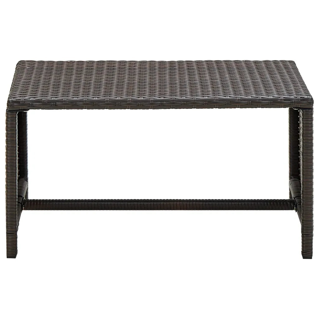 Set Divani da Giardino 4 pz con Cuscini in Polyrattan Marrone cod mxl 34889