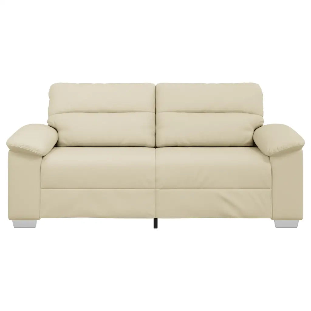 Divano a 2 posti Crema 180x81x84 cm in Similpelle 4105339
