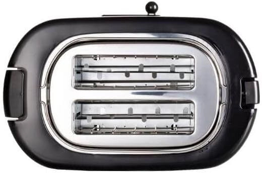Ariete 159 Toastime - Tostapane arancione con pinze. 2 Fette 9 Livelli di doratura 700W Nero
