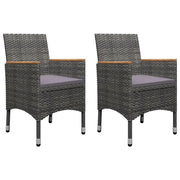 Set Mobili da Pranzo per Giardino 3 pz | Set Salotto da Giardino Grigio