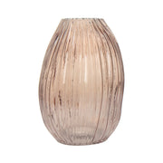 Vaso Sidney 100 in vetro soffiato rosa e marrone