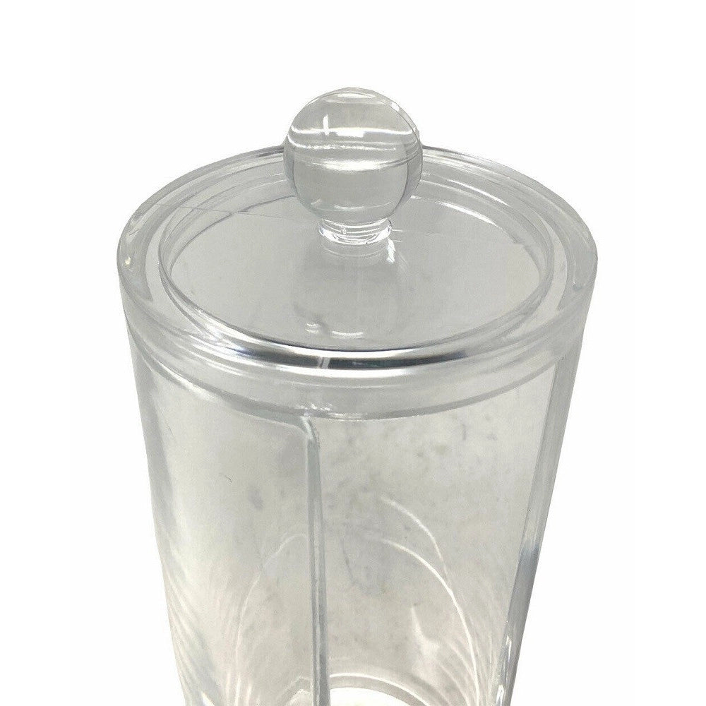 Trade Shop - Contenitore Dispenser Dischetti Cotone Struccanti Foro Coperchio Organizer 10240 -