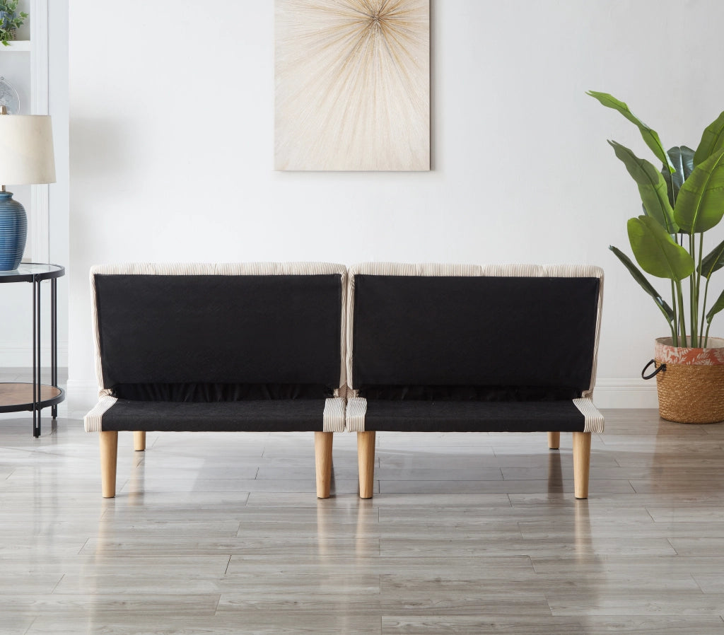 Divano Letto 2 Posti ¨C MINIMAL ¨C Tessuto, Schienale Regolabile, 167 cm