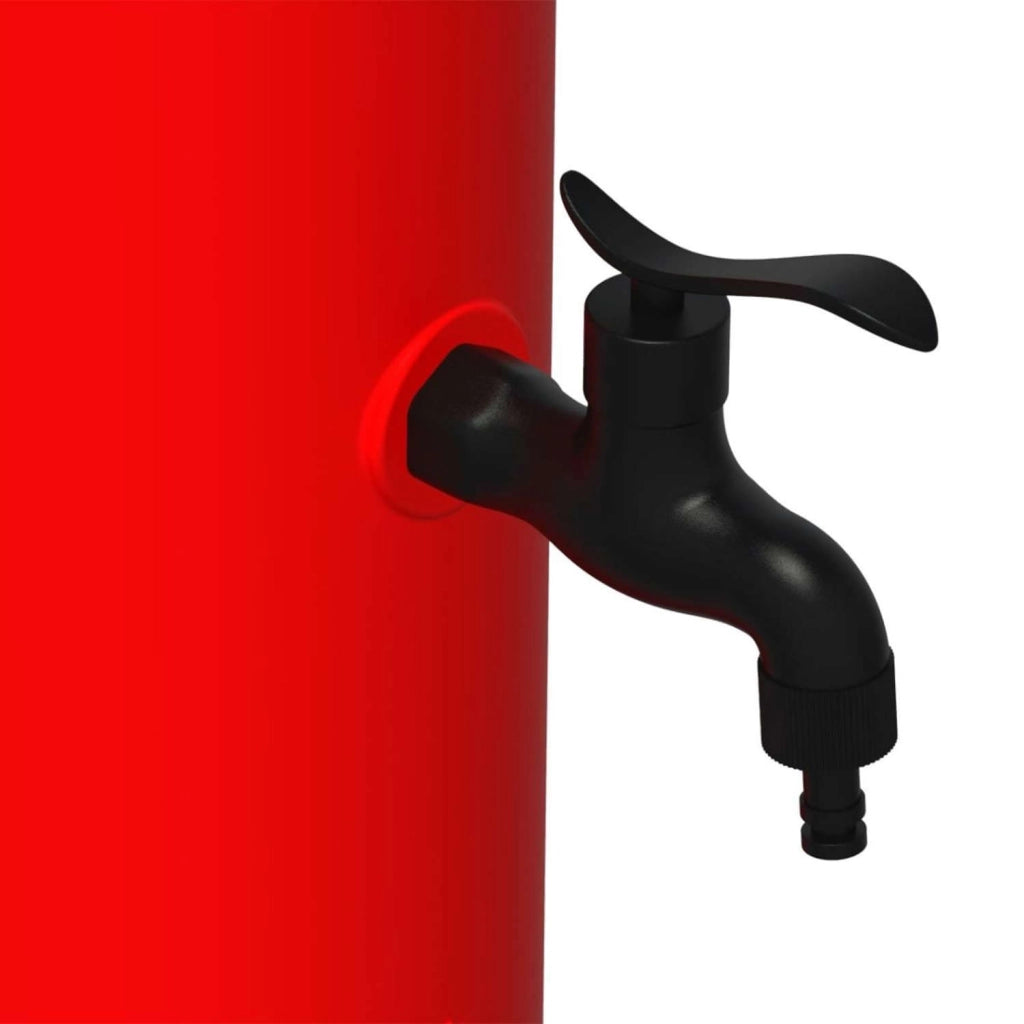 Sined Kit Tritone Kit Composto Da Fontana e Secchiello Da 5 Litri In Polietilene Rosso Realizzato In Polietilene Hd