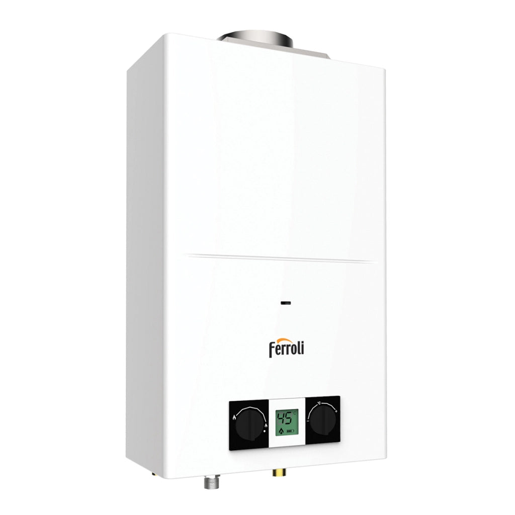 SCALDABAGNO A GAS CAMERA APERTA PEGASO ECO- 14 l/min - Metano- FERRO- pezzi 1