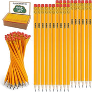 Pastelli Premium HB in Bulk Giallo con Gomma per Bambini - per Scrivere, Disegnare e Schizzare