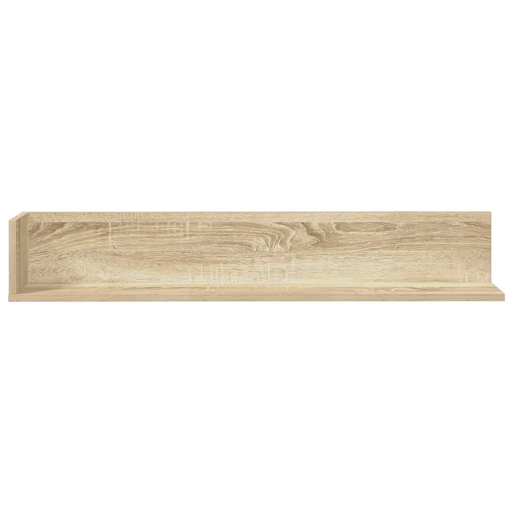 Mensole Parete 2pz Rovere Sonoma 100x16,5x16,5 cm in Truciolato 860042
