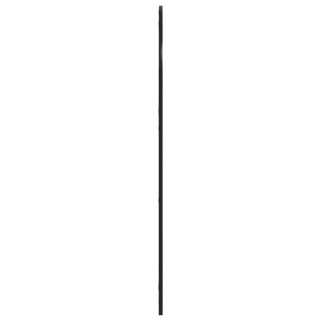 Specchio da Parete Nero 80x120 cm Arco in Ferro