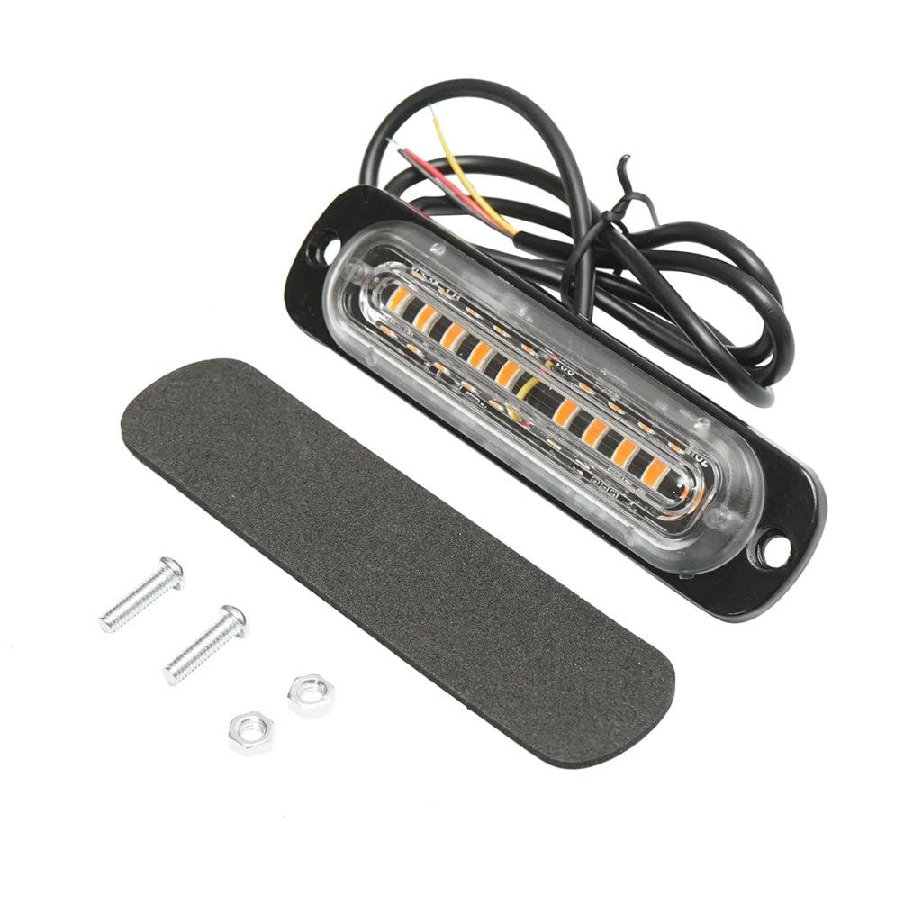 Lampada di ingombro a LED 12-24V, 10W, gialla, 10 LED 110x30x10mm