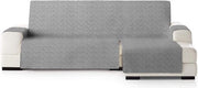 Tappeto per divano in poliestere grigio-grigio Chaise longue 240 cm - Adatto per divani da 250 a 300 cm