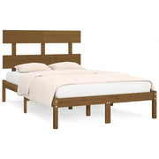 Letto matrimoniale | Letto per adulti | Giroletto senza Materasso Ambra 200x200 Legno Massello