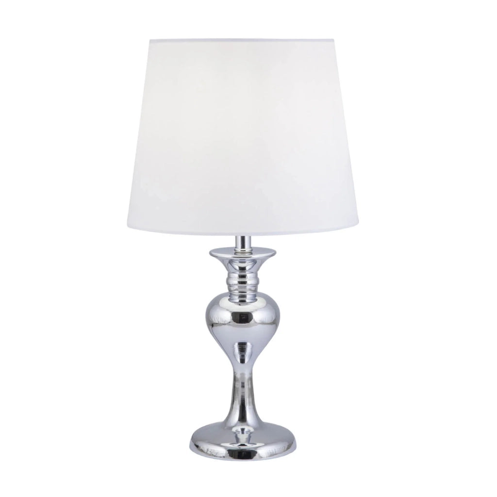 LÚZETE - LAMPADA DA TAVOLO CROMO E27 CONSTANZA