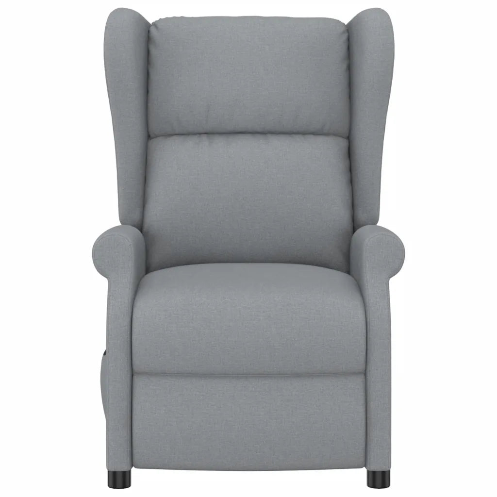 Poltrona Reclinabile Grigio Chiaro in Tessuto cod mxl 6365