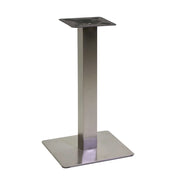 Base tavolo acciaio Jamie colore inox quadro cm 40x40h72