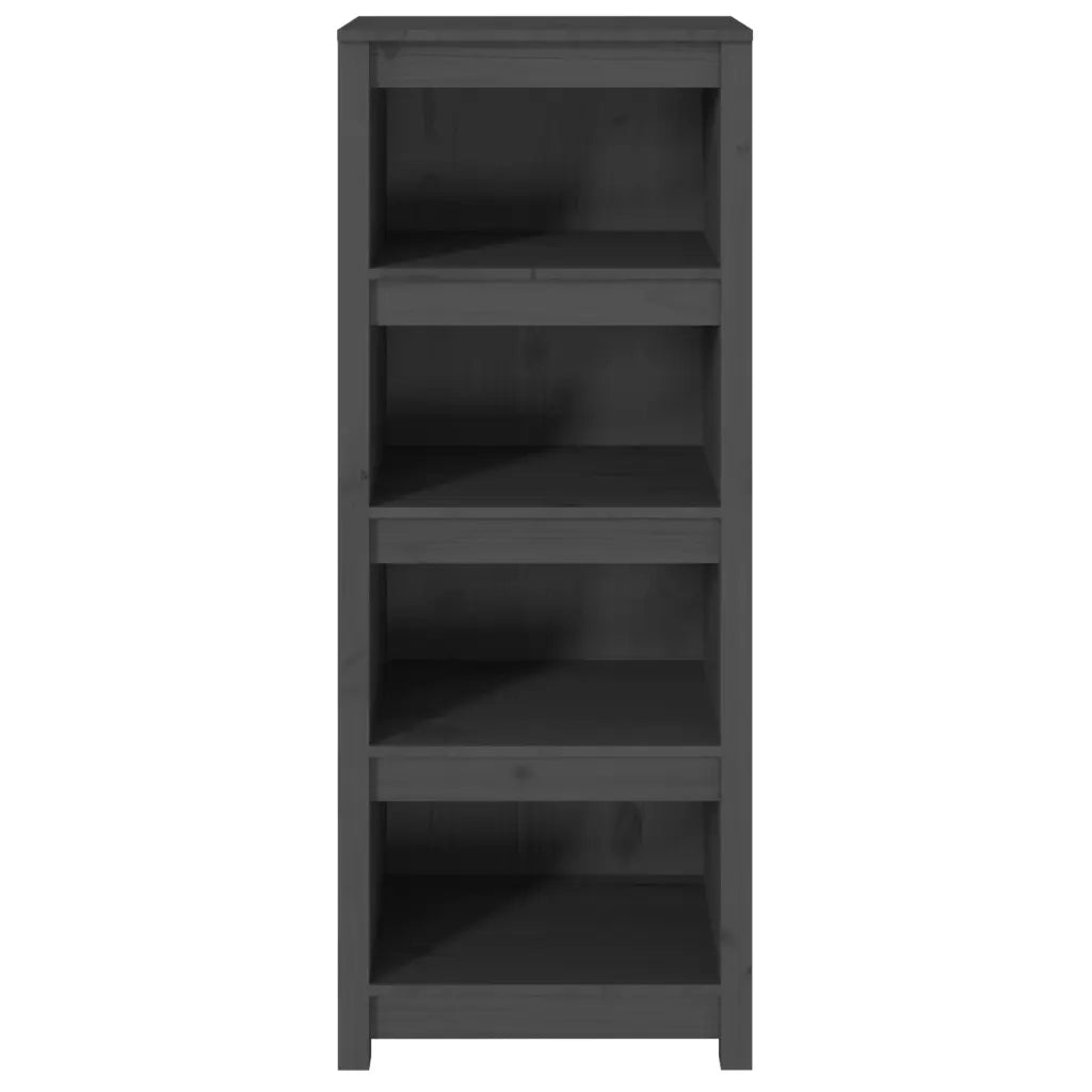 Libreria Grigia 50x35x125,5 cm in Legno Massello di Pino 821711