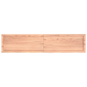 Ripiano Muro Marrone 180x40x(2-4) cm Massello Rovere Trattato 363718