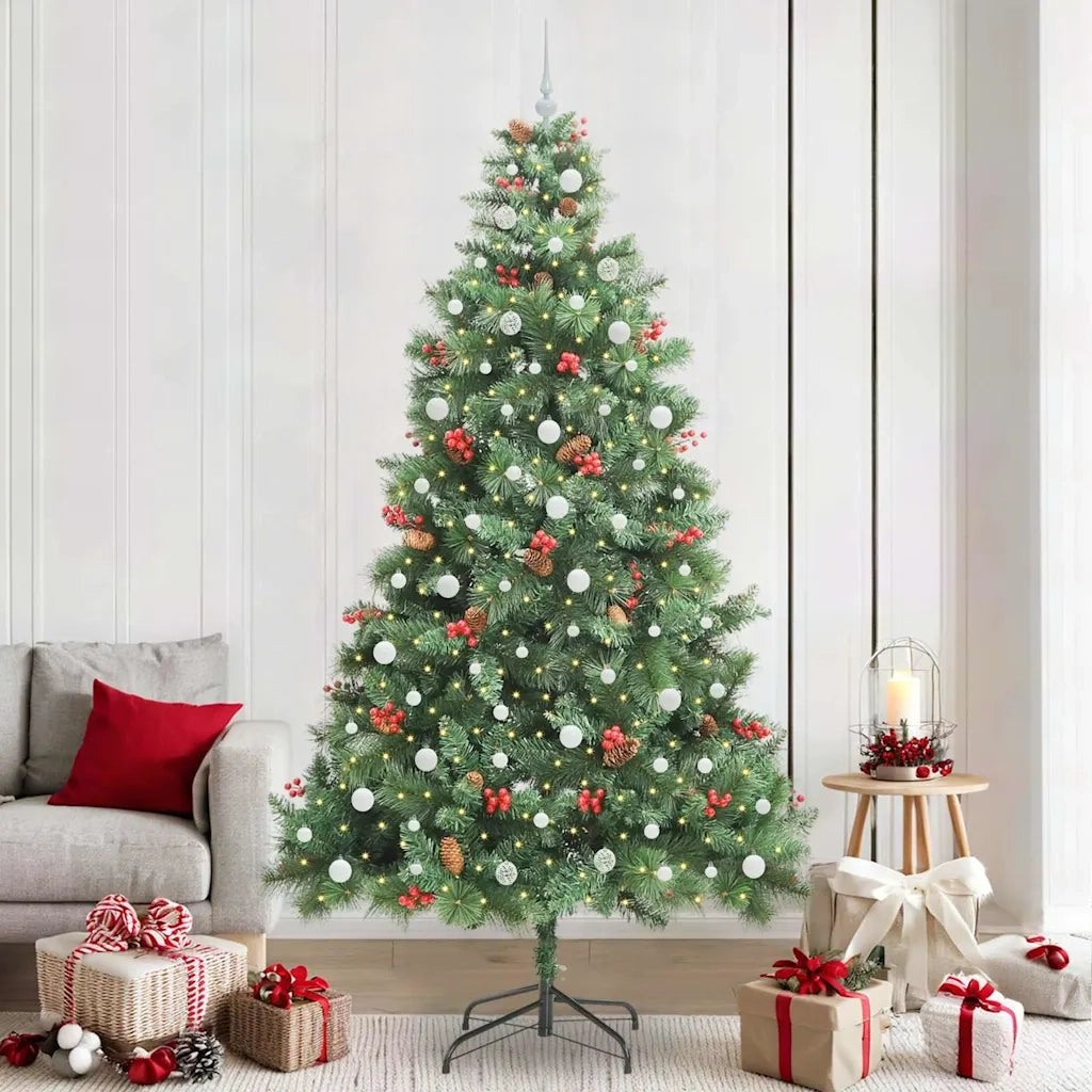 Albero di Natale artificiale Verde 240 cm PVC e Metallo