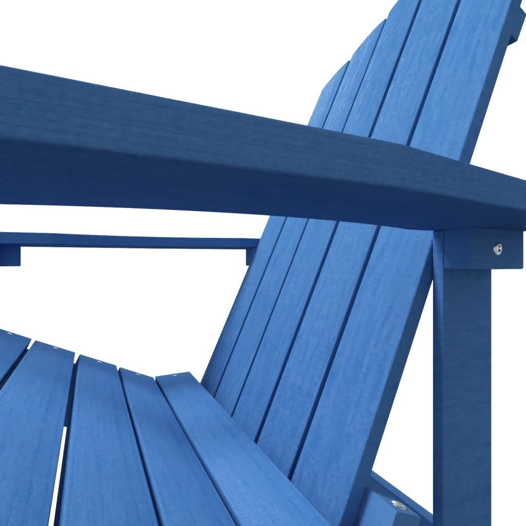 Sedia da Giardino Adirondack Blu Acqua HDPE cod mxl 16618