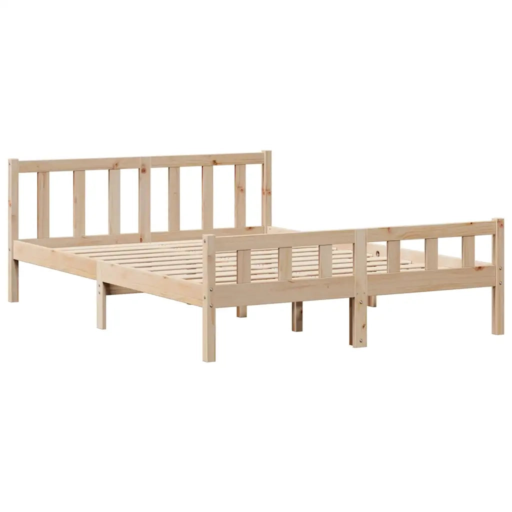 vidaXL Letto senza Materasso 160x200 cm in Legno Massello di Pino