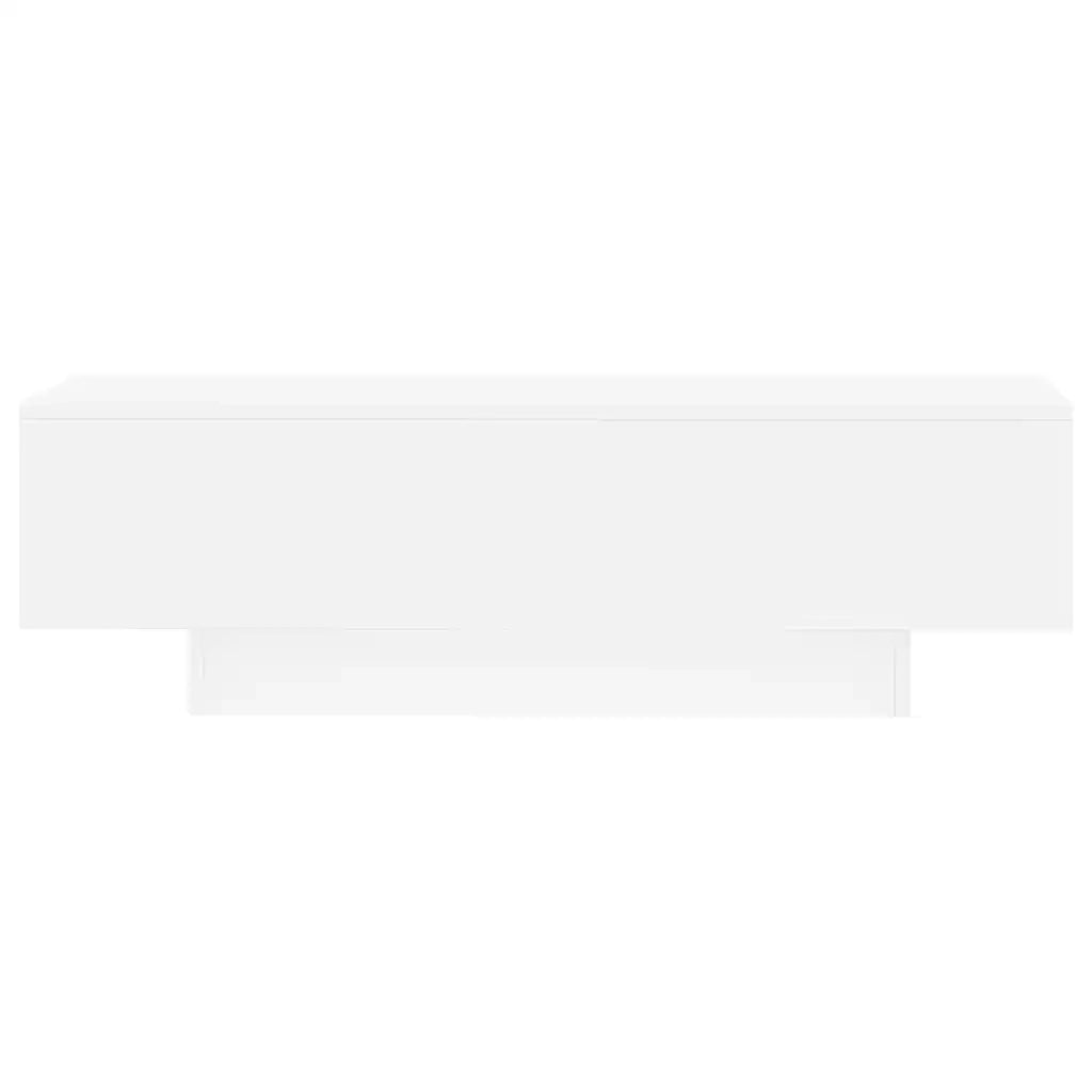 Tavolino da Salotto Bianco 100x49,5x31 cm in Legno Multistrato 833889