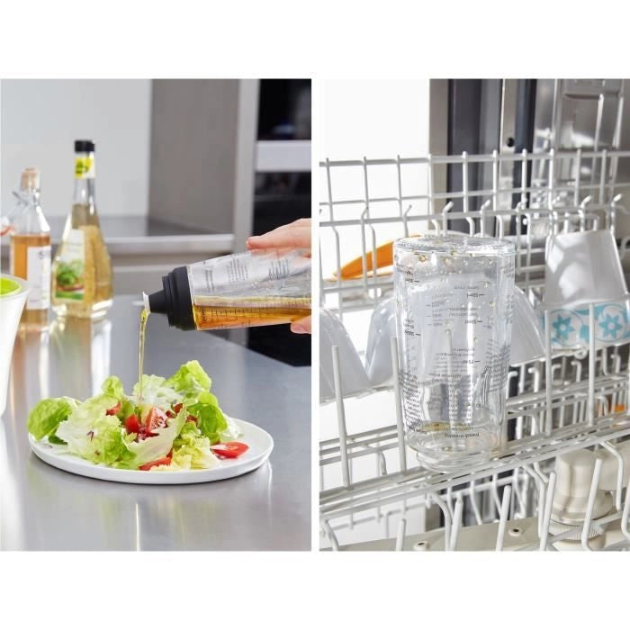 LEIFHEIT Agitatore per condimenti 3195 Agitatore per condimenti Leifheit graduato 300 ml con beccuccio antigoccia ideale per s