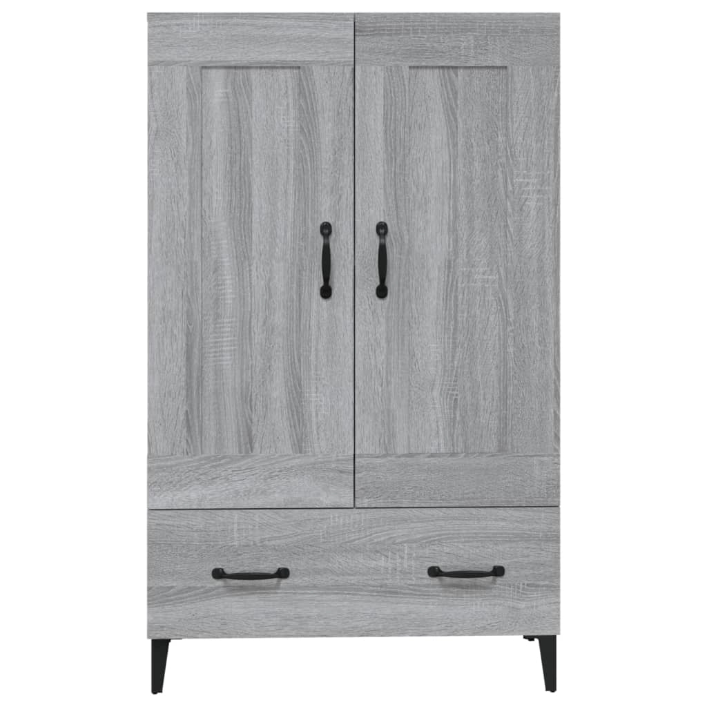 Credenza credenza cassettiera mobile contenitore organizer cucina soggiorno soggiorno Sonoma 70 x 31 x 115 cm derivati ​​del legno grigio 02_0036505