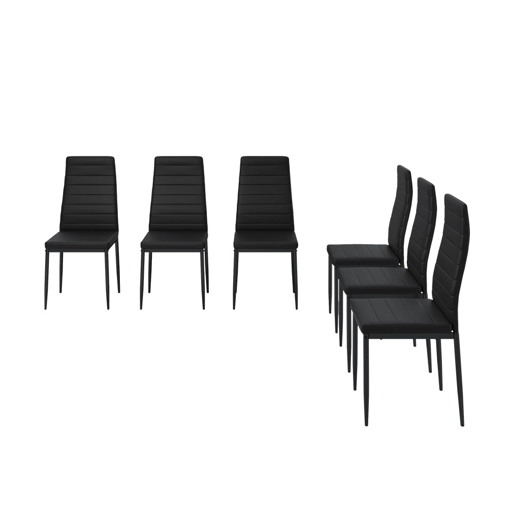 Vicco sedie Nero 42.5 x 48 cm Set di 6