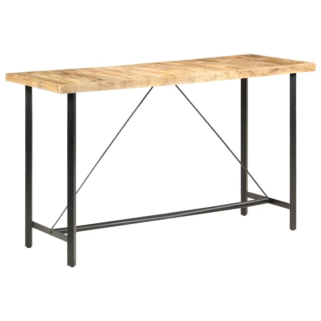 Tavolo da Bar 180x70x107 cm in Legno Ruvido di Mango 286613