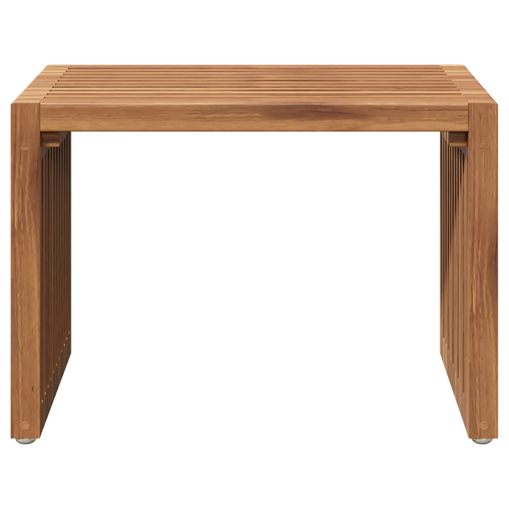 Tavolino da Giardino 50x32.5x35 cm Legno Massello di Teak