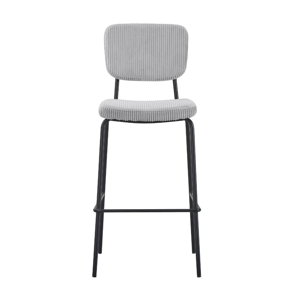Sgabello imbottito Juno grigio chiaro 43x52,5x111H – Il comfort in stile industriale