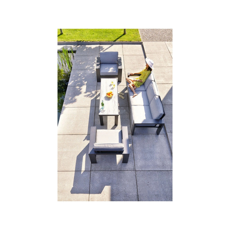 Divano da giardino TITAN 3 posti + tavolino â€“ HARTMAN