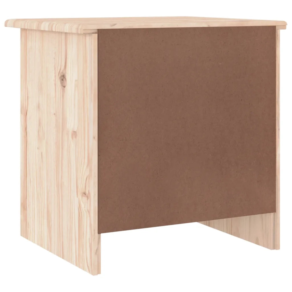 Comodino | Armadio da Notte | Mobiletto da notte ALTA 41x35x41 cm in Legno Massello di Pino
