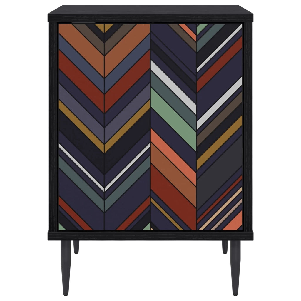 Armadio da Notte OMMEN 2 pz Rovere Nero 36 x 33 x 51 cm 8007250