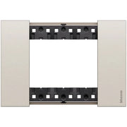 Placca BTicino Living Now 503 3 Moduli Champagne in Zama KA4803KC Originale