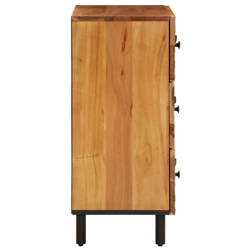Credenza | Madia | Buffet da pranzo | Armadio da pranzo 60x33x75 cm in Legno Massello di Acacia