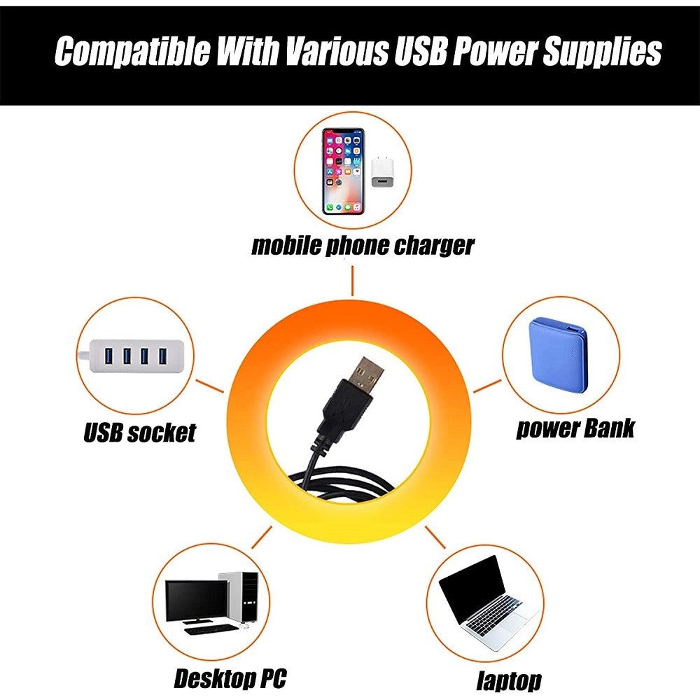 Trade Shop - Lampada Da Proiezione Colorata Gbr Proiettore Luce Notturna Led Usb 8 Modalità -