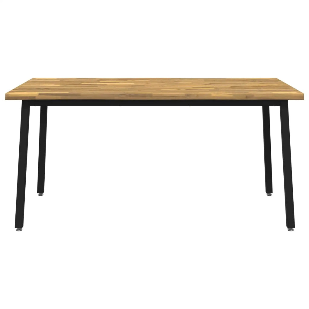 Tavolo da pranzo con bordo vivo 160 x 70 x 75 cm Bianco 3424997