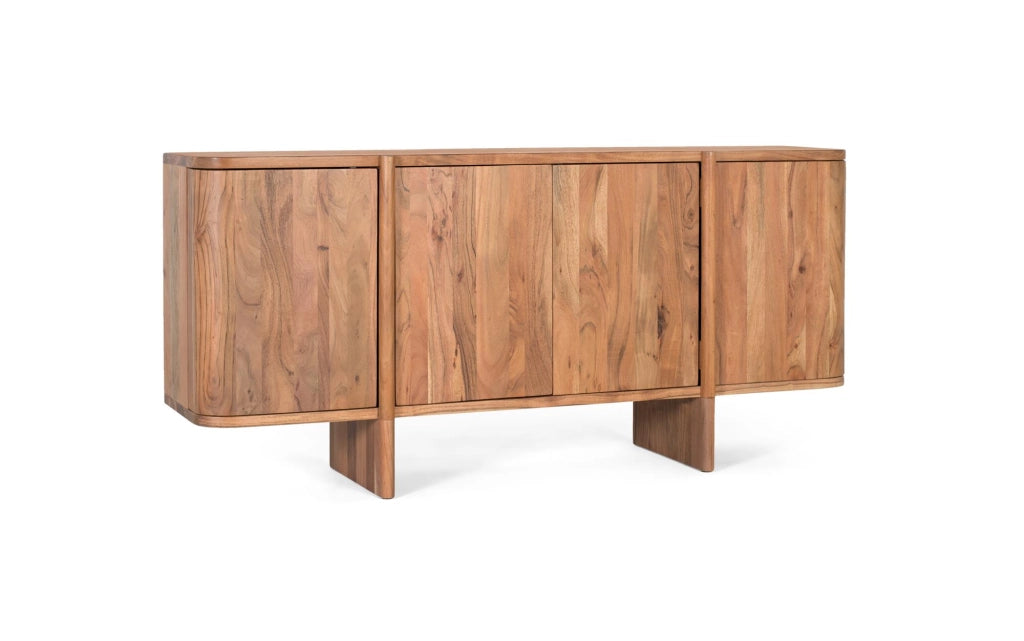 Credenza realizzata a mano in legno di acacia 170 cm