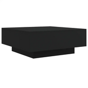 Tavolino da salotto | Tavolino da caff¨¨ | Tavolino da Soggiorno Nero 80x80x31 cm in Legno Multistrato