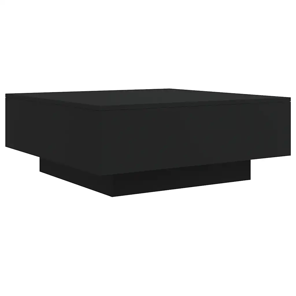 Tavolino da salotto | Tavolino da caff¨¨ | Tavolino da Soggiorno Nero 80x80x31 cm in Legno Multistrato