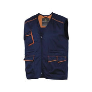 Panoply M6GIL Panostyle Gilet da lavoro 6 tasche twill 235 g-m² 65% poliestere 35% cotone colore Blu Arancione