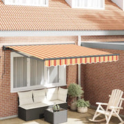 vidaXL Tenda Retrattile Giallo e Arancione 300x250 cm Tessuto