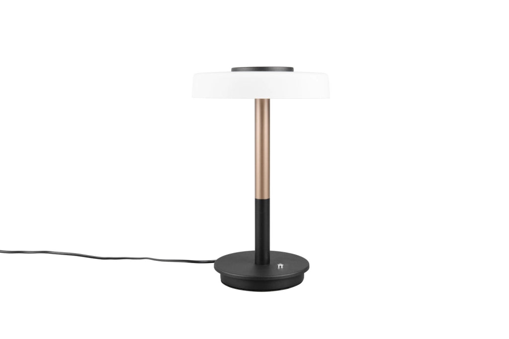 Lampada da tavolo Trio Celeste vetro bianco LED 10W