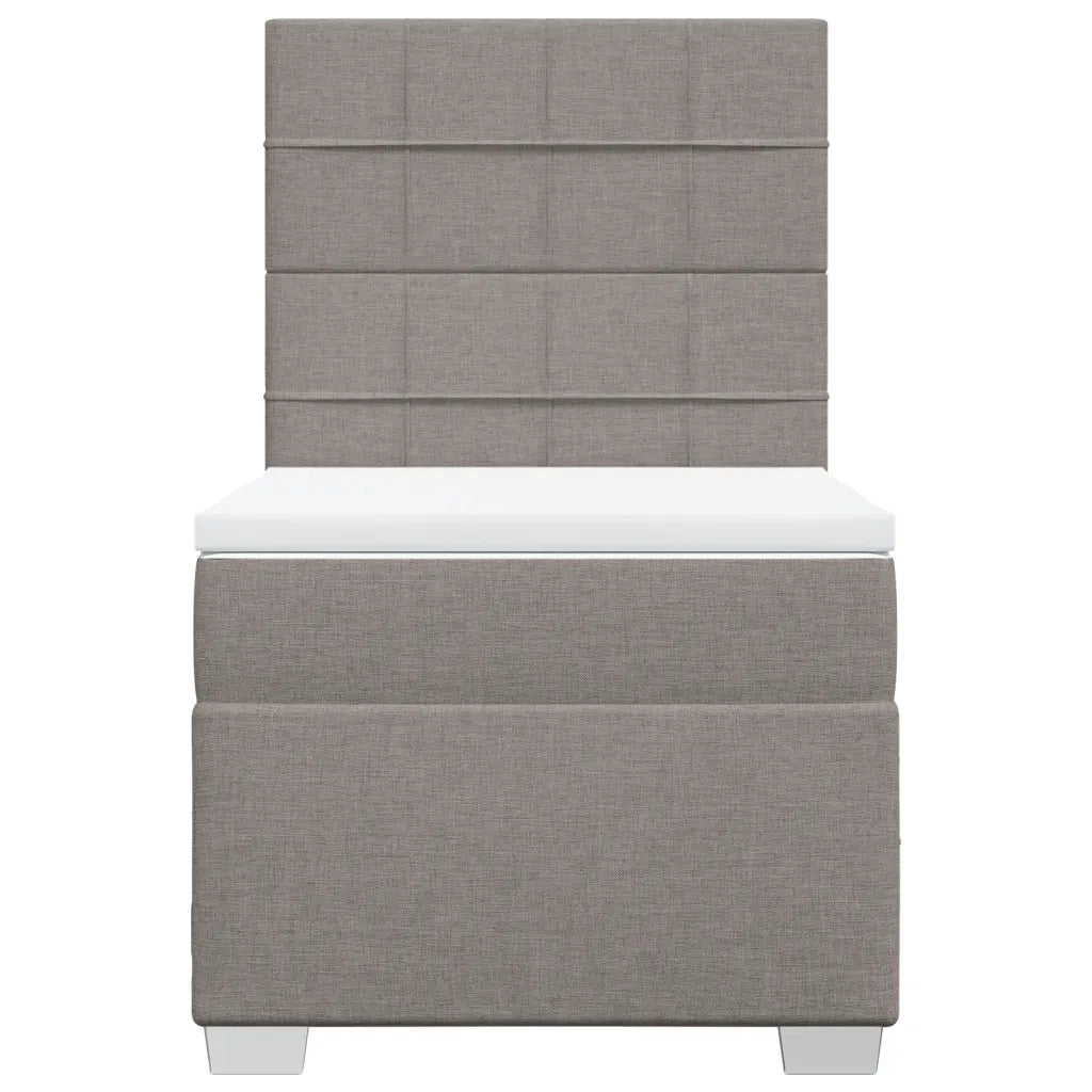 Giroletto a Molle con Materasso Tortora 90x200 cm inTessuto 3292675