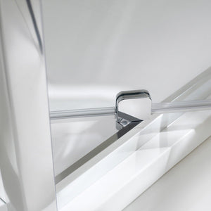 Porta Parete Doccia 80 cm 1 Anta Battente in Cristallo Opaco 6mm H198 Fosterberg Aalborg