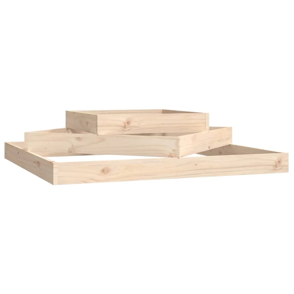 Fioriera | Cassetta per fiori | Vaso 112x112x27 cm in Legno Massello di Pino