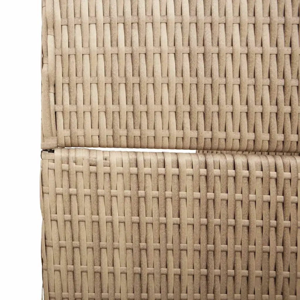 Divider per stanze Beige 195 x 180 cm polyrattan 42003679