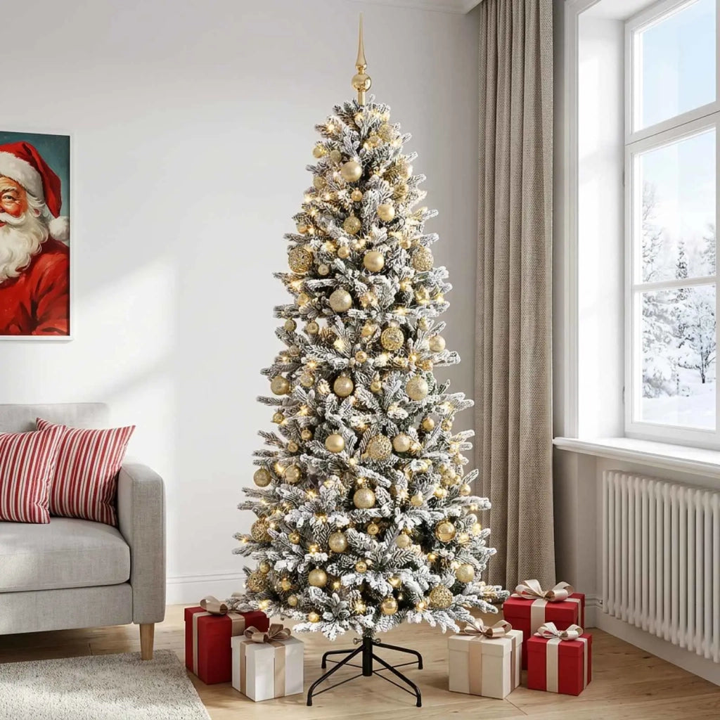 Albero di Natale artificiale con palline 240 cm 300 LED 3466517