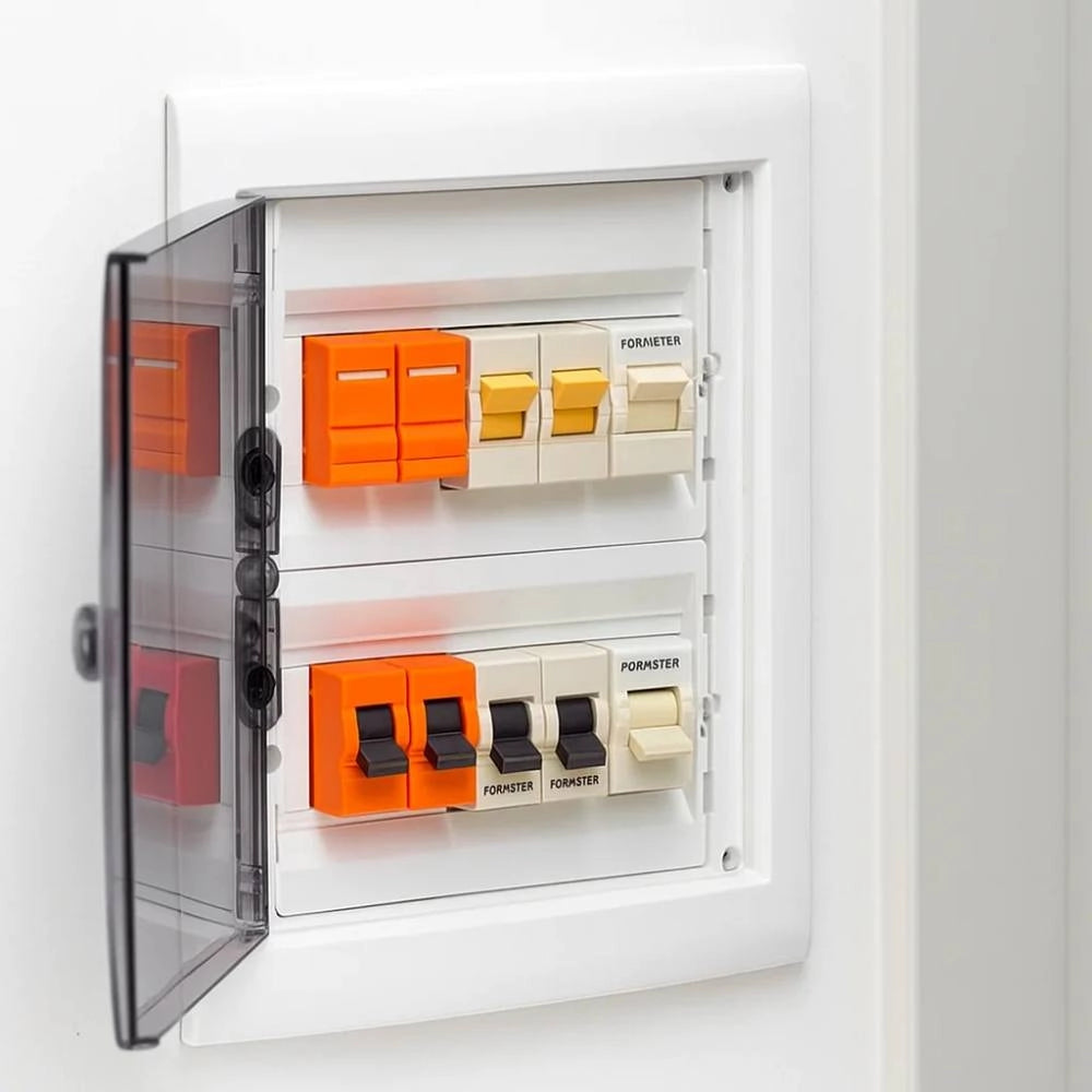 Gewiss centralini da incasso serie 40 cdi con porta fumé trasparente ip40 *** numero posti 36 moduli, confezione 1
